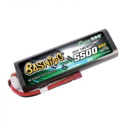 Gens ace G-Tech 5500mAh 7.6V 2S1P 60C HV car Lipo Battery Pack Hardcase 20 with T Plug GEA552S60D20GT