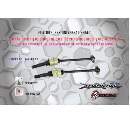 SAK-C147 SSK SHAFT FOR 3RACING CERO