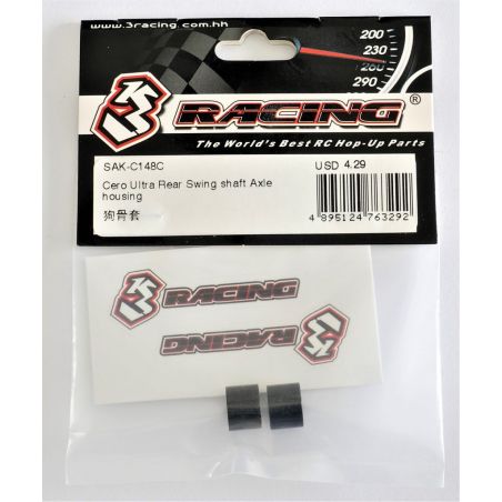 SAK-C148C REAR SWING SHAFT AXLE HOUSING FOR 3RACING CERO ULTRA