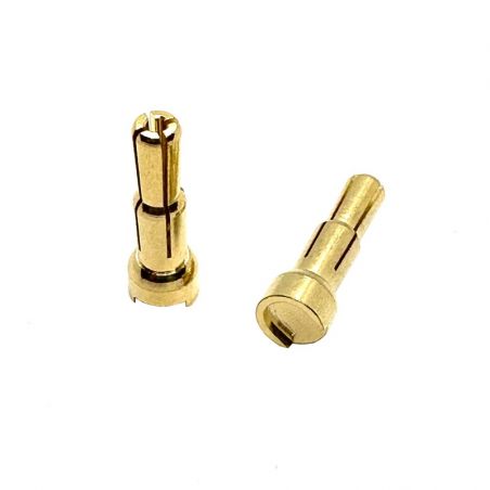 ZOMBIE 4/5MM PLATED MALE TUBE PLUG (2) B-TZ-100019M