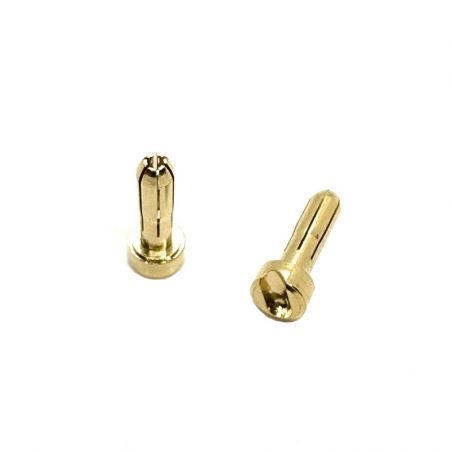 ZOMBIE 4MM PLATED MALE TUBE PLUG (2) B-TZ-100017