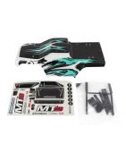 Team Associated Rival MT8 Body Set, Teal, painted AE25941