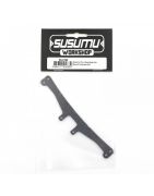 SUSUMU WORKSHOP GRAPHITE 3.0MM REAR BODY POST MOUNT FOR XPRESS XQ11 SS-0190