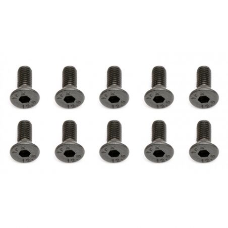 Team Associated Screws, 3x8 mm FHCS 25201