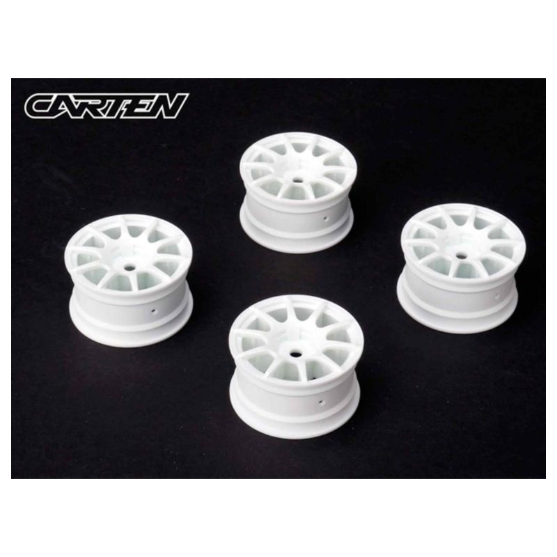 CARTEN 10 Spoke Wheel +1mm (White) NBA388