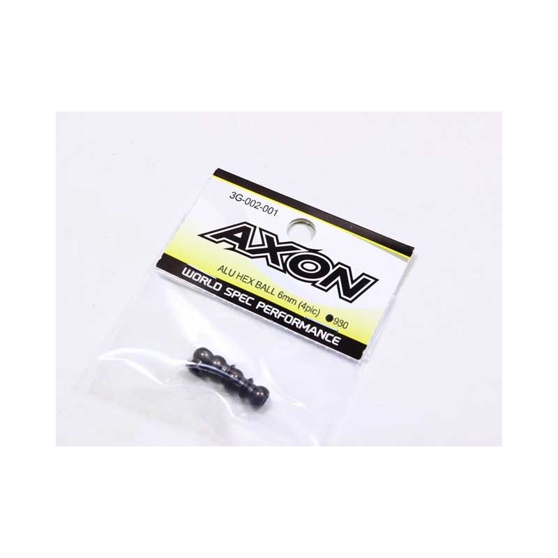3G-002-001 AXON TC10/3 Aluminum Ballstud 6mm (4)
