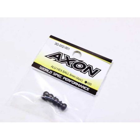 3G-002-001 AXON TC10/3 Aluminum Ballstud 6mm (4)