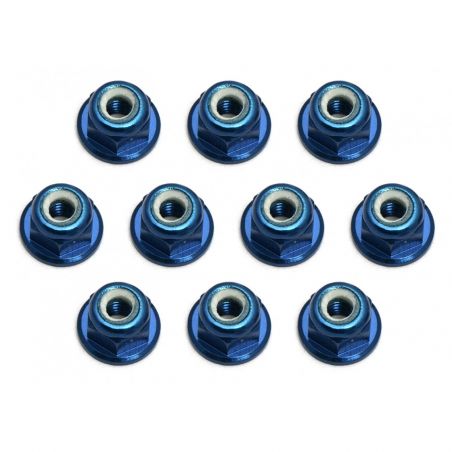 Team Associated FT Blue 3mm Locknut AE25392