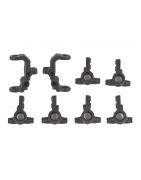 Team Associated RC10B7 FT Caster and Steering Blocks, carbon AE92415