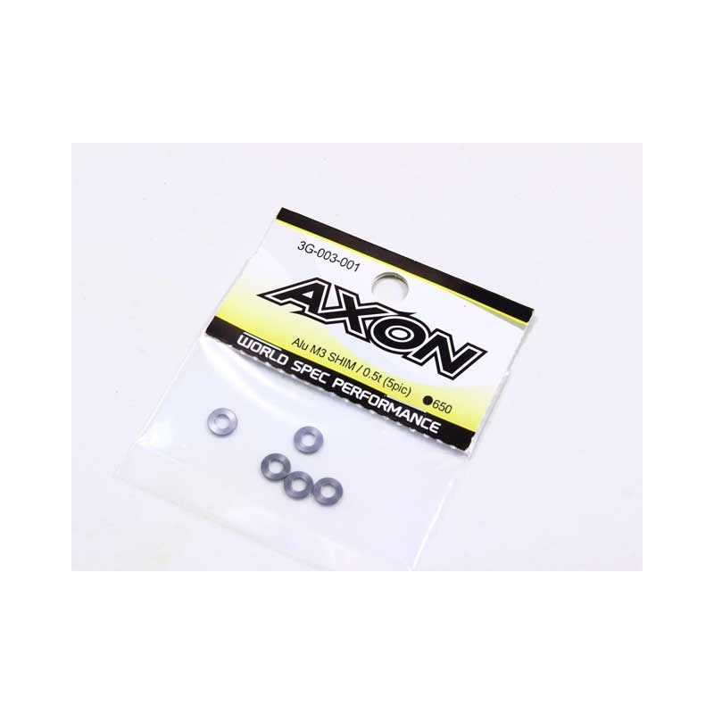 0.5mm AXON Alu M3 Shim (5pcs) 3G-003-001