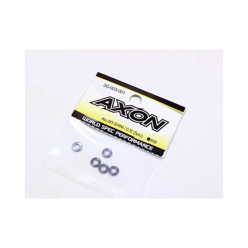 1mm AXON Alu M3 Shim (5pcs) 3G-003-004