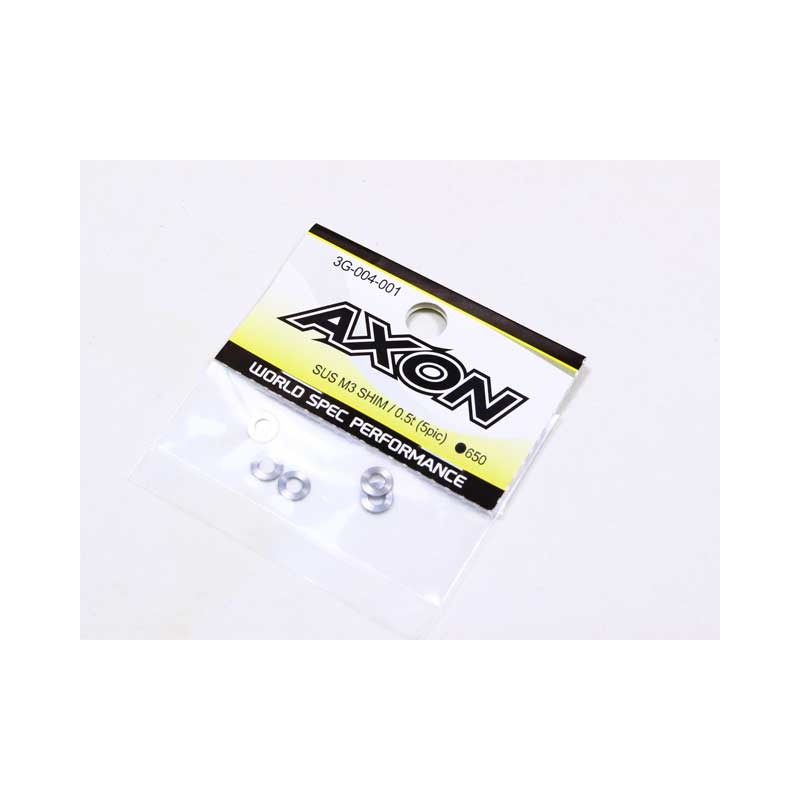 0.5mm AXON SUS M3 Shim (5pcs) 3G-004-001