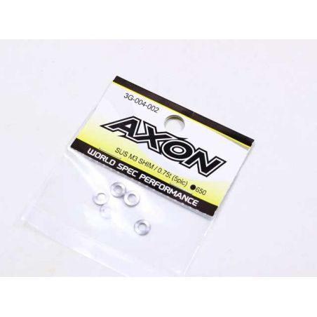 0.75mm AXON SUS M3 Shim (5pcs) 3G-004-002