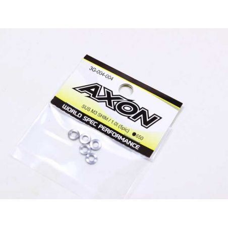 1.0mm AXON SUS M3 Shim (5pcs) 3G-004-004