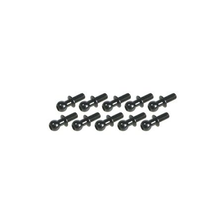 3RAC-BS4806BL STEEL 4.8MM BALL STUD L6 (10 PCS) 3RACING