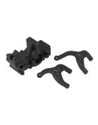 Team Associated RC10B6 FT Laydown Gearbox and Chassis Braces, carbon AE91952