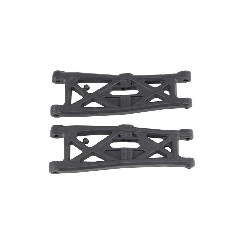 Team Associated RC10T6.2 FT Front Suspension Arms, gull wing, carbon fiber AE71139