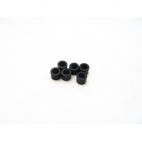 Rondelles -Hiro Seiko 3mm Alloy Spacer Set (3.0mm) [Black] HS-48483