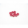 Rondelles -Hiro Seiko 3mm Alloy Spacer Set (1.5mm) [Red] HS-48457