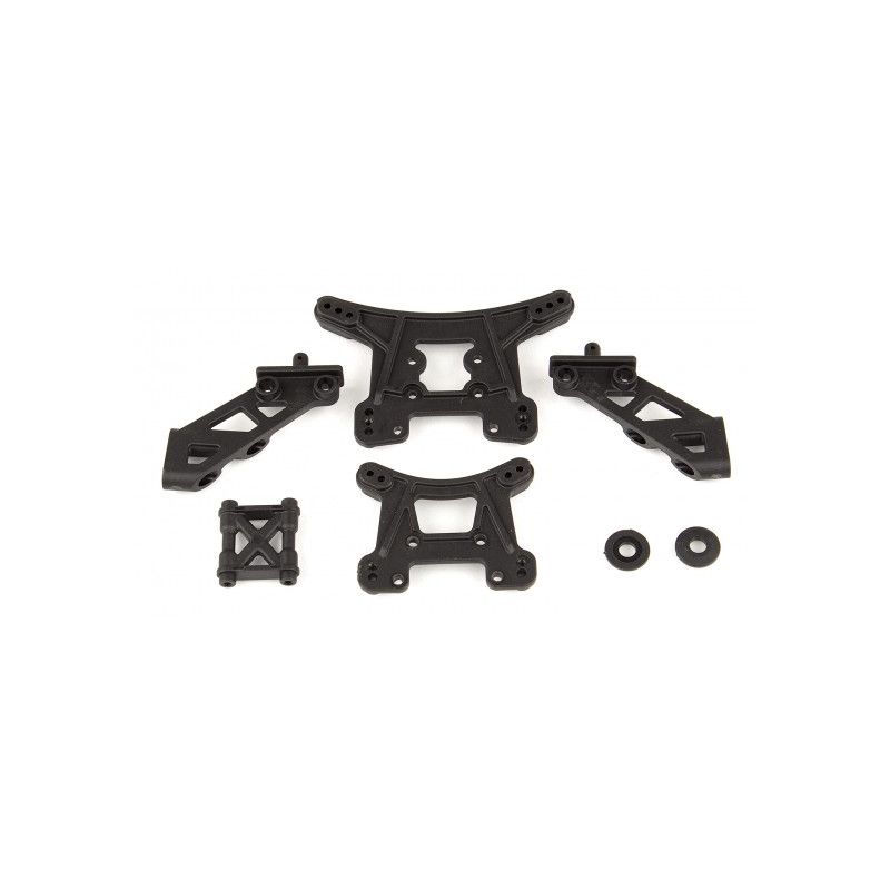 Team Associated Front and Rear Shock Towers and Wing Mounts Set AE21503