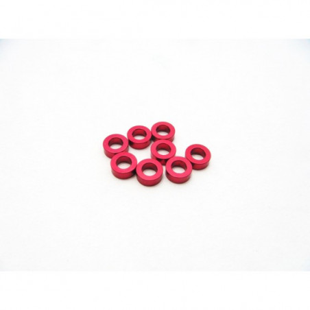 Rondelles -Hiro Seiko 3mm Alloy Spacer Set (2.0mm) [Red] HS-48464