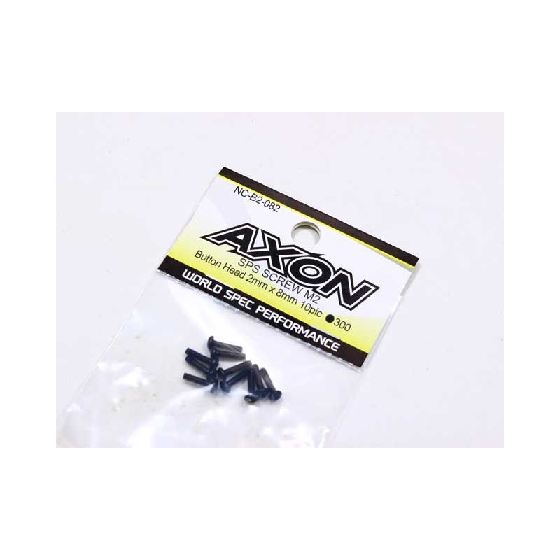 NC-B2-082 Axon SPS SCREW M2 / Button Head 2mm x 8mm (steel) (10)