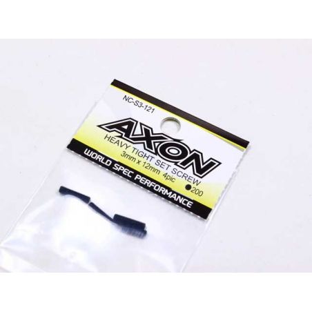 NC-S3-121 Axon HEAVY TIGHT SET SCREW (3mm x 12mm) (4)