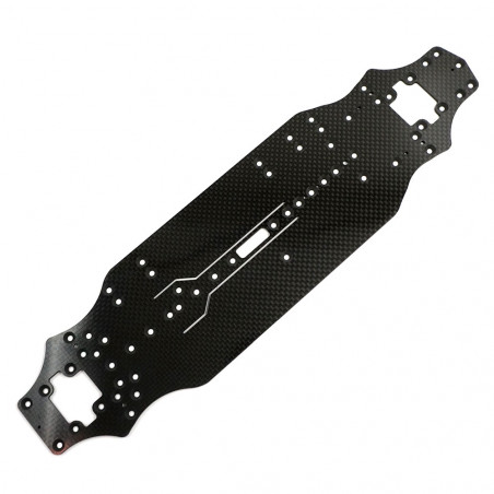 Execute XQ10 2.25mm High Flex Graphite Main Chassis Plate XP-10813