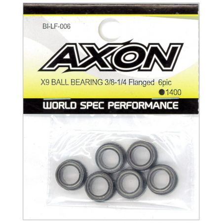 BI-LF-006 AXON X9 - Ball Bearing - 3/8 x 1/4 Flanged (6 pcs)