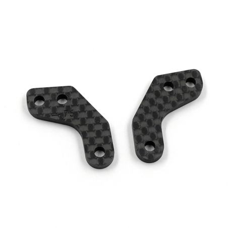 GRAPHITE KNUCKLE PLATE +1.5MM OFFSET FRONT 2PCS For XPRESS XQ11 XP-11184