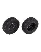 Team Associated Pro2 LT10SW Front Wheels and Tires, mounted AE72113