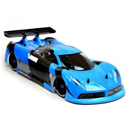 EXOTEK P1-Z USGT RACE BODY, CLEAR LEXAN BODY W/ WING P1Z 1947