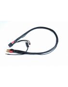XT60 Charge Cable (500mm wire length, 4/5mm bullets with balancer and radio battery plug) Team powersTPR-CC-XT60-T2
