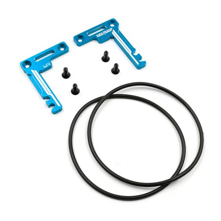 TATT-075BU ALUMINUM SHORT BATTERY HOLDER SET FOR TAMIYA TT02 SERIES YEAH RACING