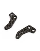 FACTORY PRO RC GRAPHITE REAR KNUCKLE PLATE 1 PAIR FOR 3RACING CERO FWD MINI O-3CMP02