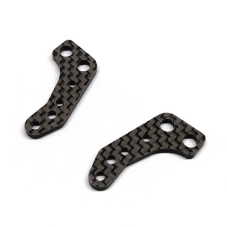 FACTORY PRO RC GRAPHITE REAR KNUCKLE PLATE 1 PAIR FOR 3RACING CERO FWD MINI O-3CMP02