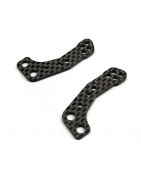 FACTORY PRO RC GRAPHITE FRONT KNUCKLE PLATE 1 PAIR FOR 3RACING CERO FWD MINI O-3CMP01
