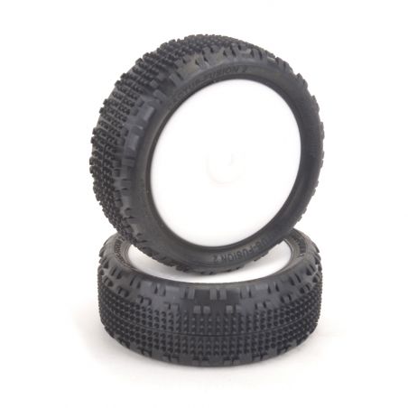 CACTUS FUSION 2 YELLOW 1/10 4WD TYRES PRE-GLUED U6898