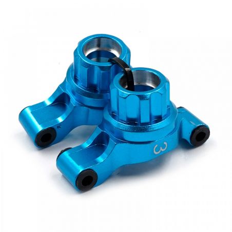 ALUMINUM REAR HUB/KNUCKLE ARM 3 DEGREE FOR TAMIYA TT02 YEAH RACINGTT02-007-3BU