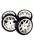 Ride TR09 Slick Tires (belted) on 10-Spoke Wheel, Pre-glued (4) RI-36086