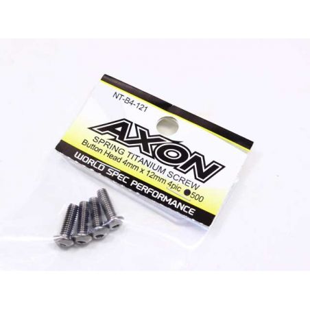 NT-B4-121 SPRING TITANIUM SCREW (Button Head/4x12mm/4pic)