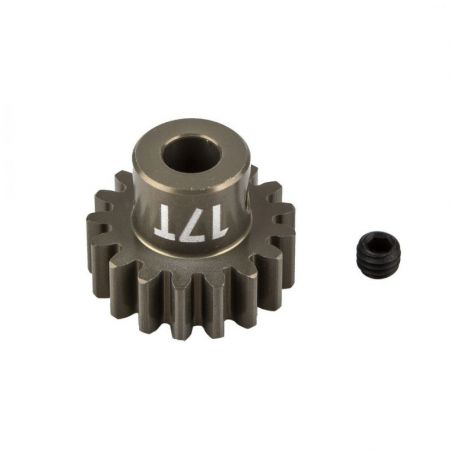 Team Associated FT Pinion Gear, 17T, MOD 1, 5mm shaft, aluminum AE89599