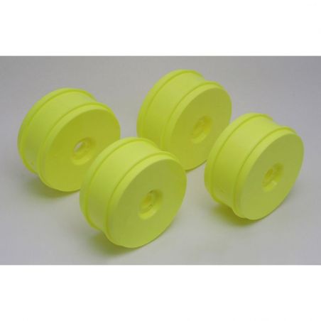 Team Associated RC8 Wheels, yellow, 83 mm AE89297