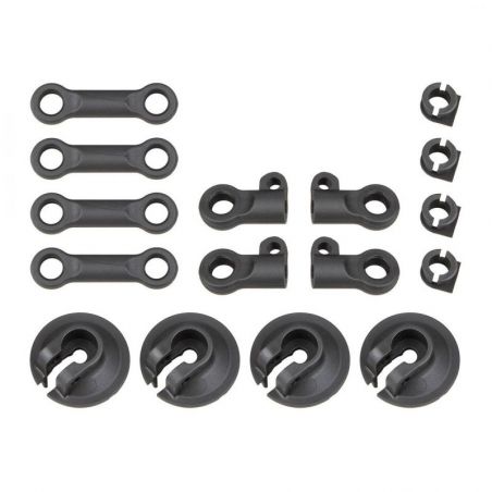 Team Associated RC8B4 Spring Cups and Shock Rod Ends AE81512