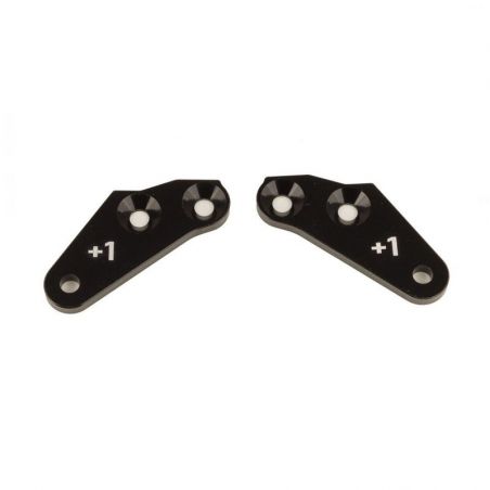 Team Associated RC8B4 Steering Block Arms, +1, aluminum AE81640