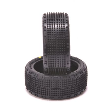 Shard - 1/10 4WD Tyres - Front - Yellow - pr SCHUMACHER RC U6907
