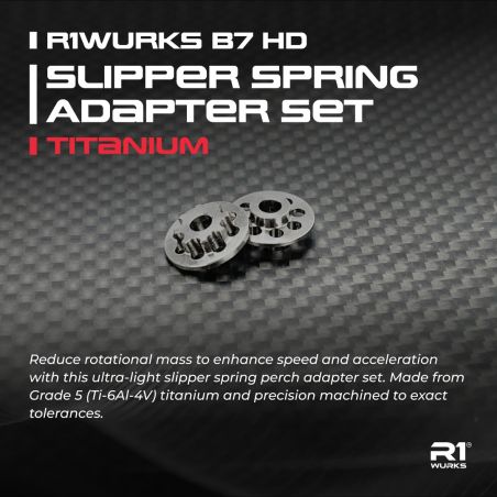 R1WURKS (B7 Series) HD Slipper Spring Adapter Set, Titanium 900032