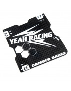 GRAPHITE LIGHTWEIGHT CAMBER GAUGE 1.5, 2 AND 2.5 DEG FOR 1/10 TOURING CAR et M CHASSIS