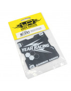 GRAPHITE LIGHTWEIGHT CAMBER GAUGE 1.5, 2 AND 2.5 DEG FOR 1/10 TOURING CAR et M CHASSIS