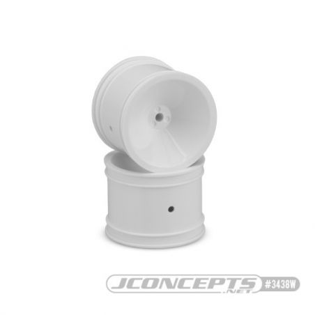 JConcepts Mono 1.7" RC10 rear wheel, white 3438W